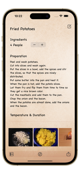 Das Kochbuch für Mich - Screenshot