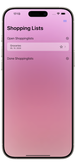 Die Einkaufsliste für Mich App screenshot