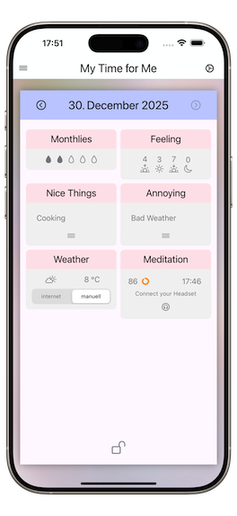 Meine Zeit für Mich App screenshot