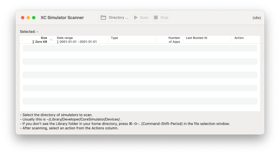 XC Simulator Scanner App screenshot